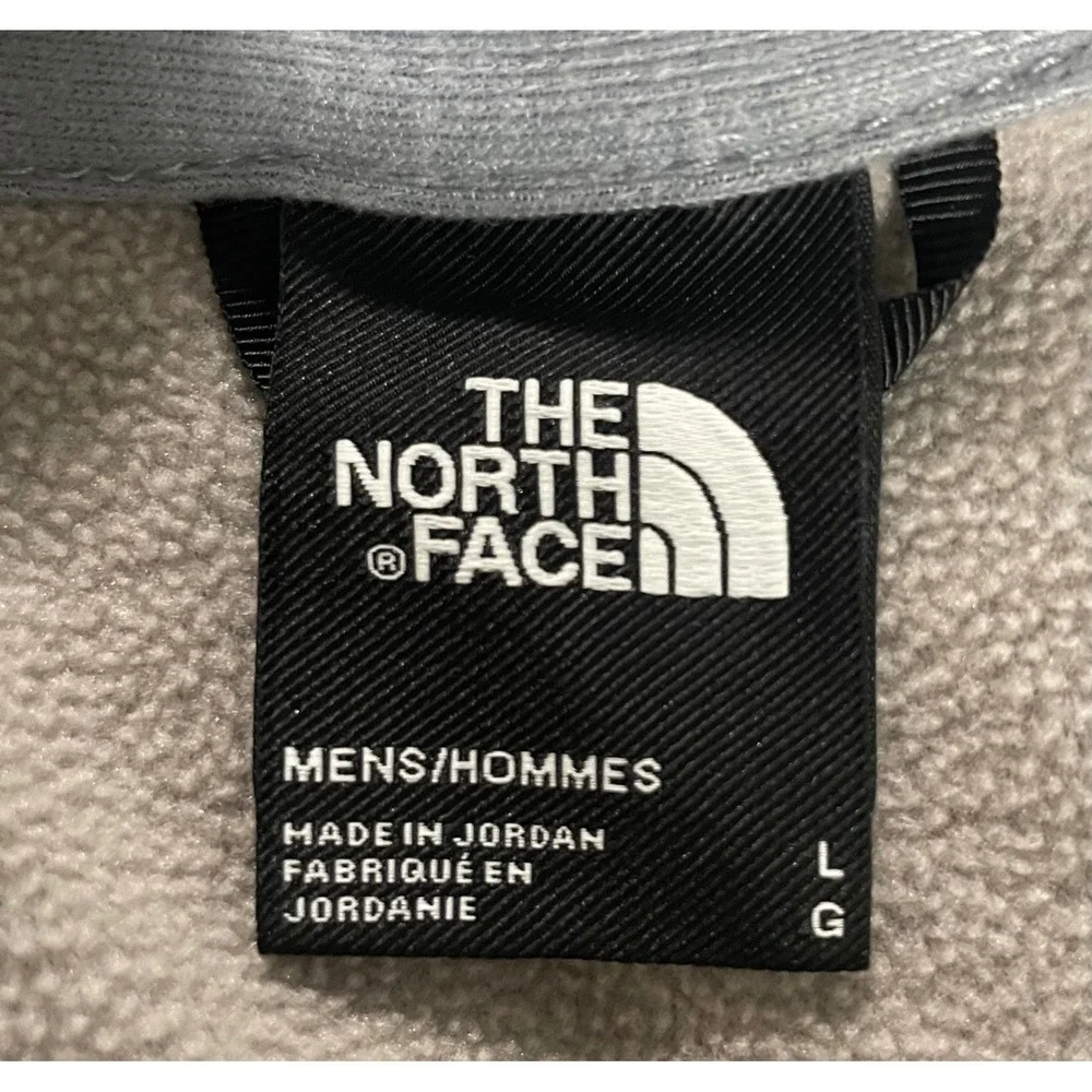 The North Face Mens Canyonlands Full Zip Fleece Jacket Grey Heather Large L